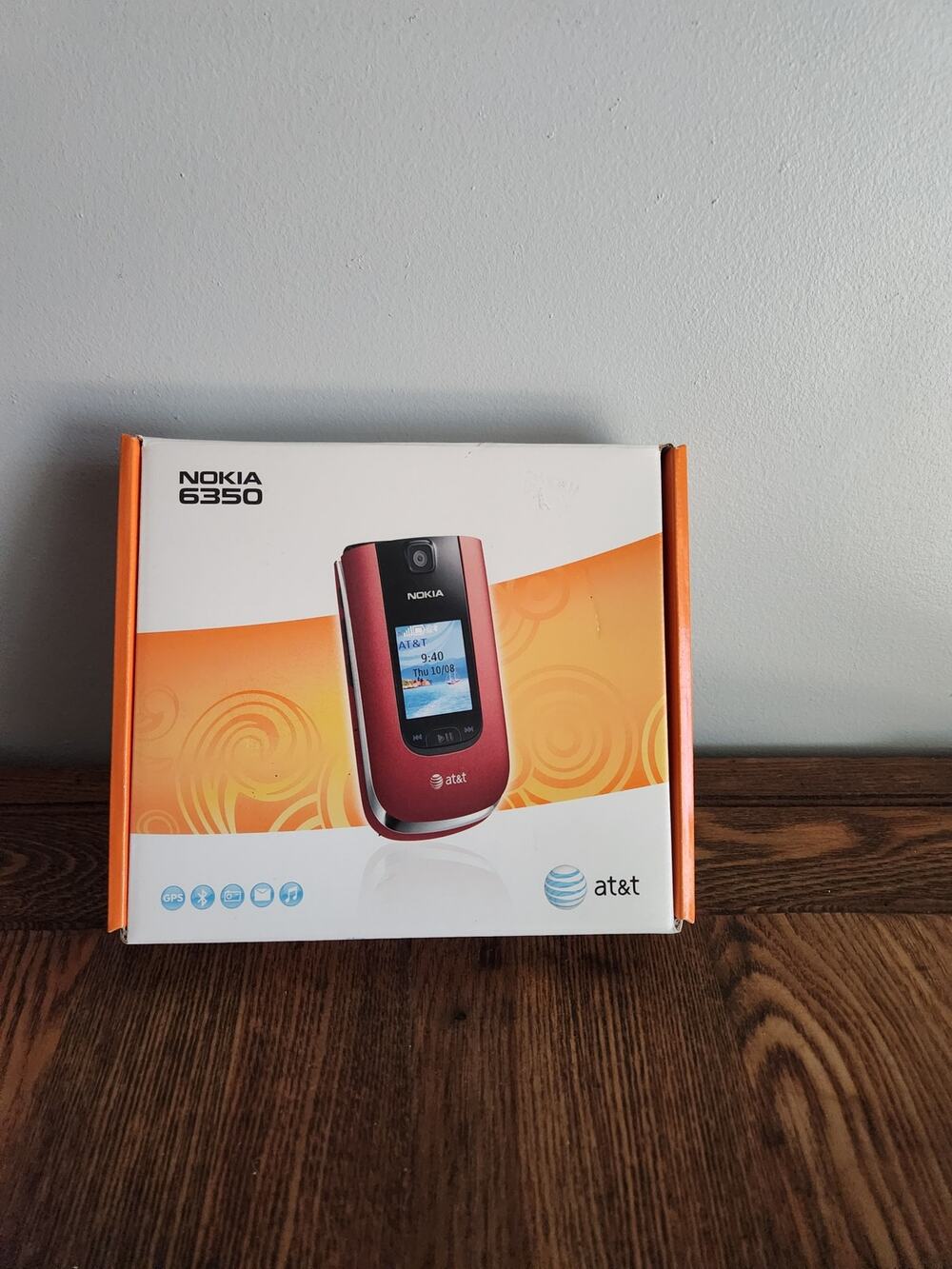 Vintage New Nokia 6350 Maroon AT&T - Brand New Cellular Flip Phone  Complete